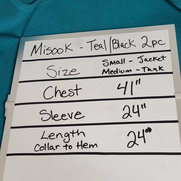 Misook 2 pc set Tea Jacket & Tank - Cardigan Twin Set  Small/Medium EUC - Picture 10 of 11